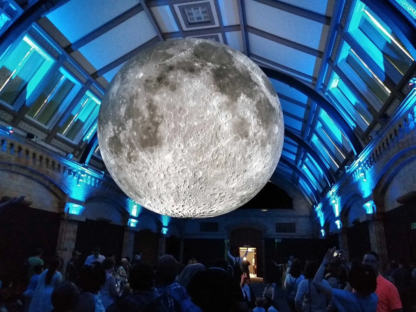 Luke Jerram's Museum of the Moon on show at the Natural History Museum, London